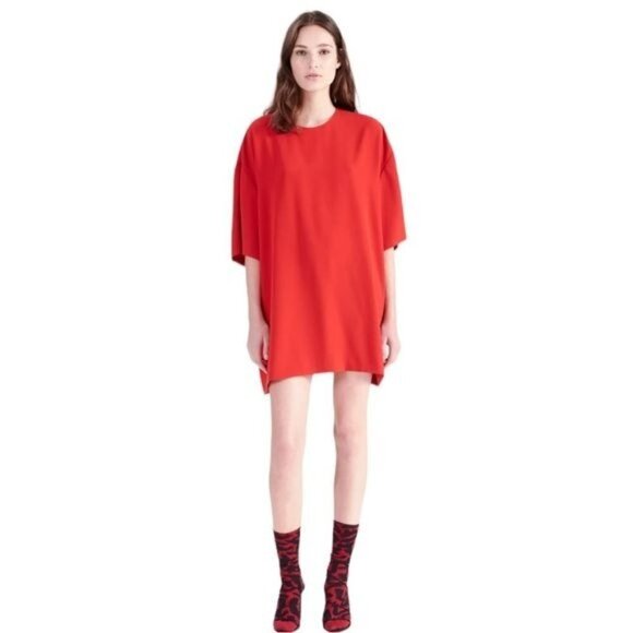 IRO Audio Tunique Red Dress Size 6 - Picture 1 of 11